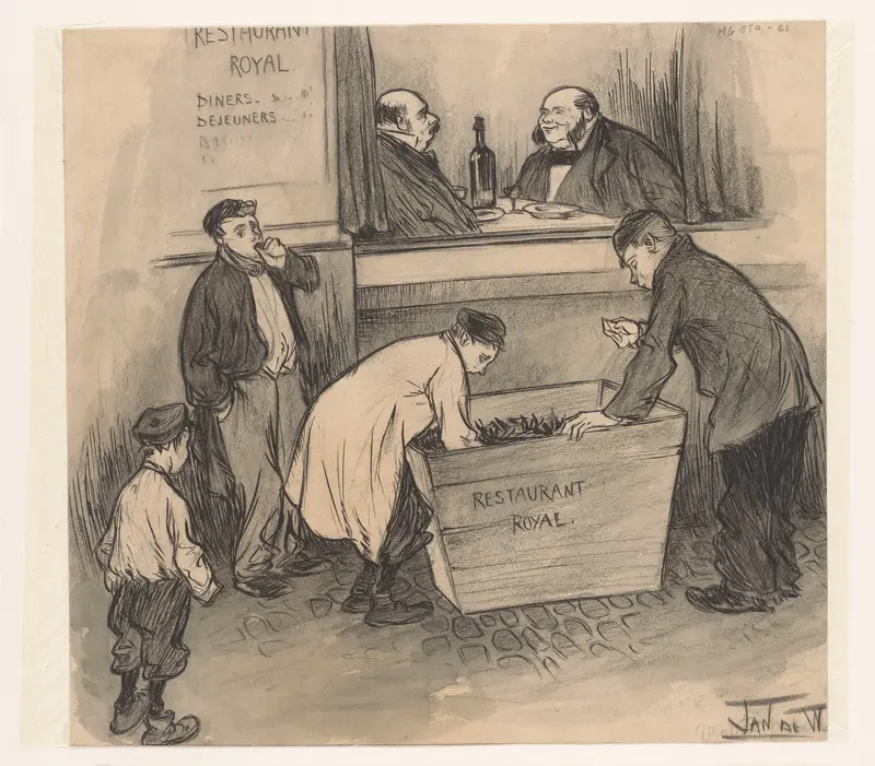 Vóór Restaurant Royal - den Haag, februari 1896 Wall Art by Unknown - High-Resolution Digital Print