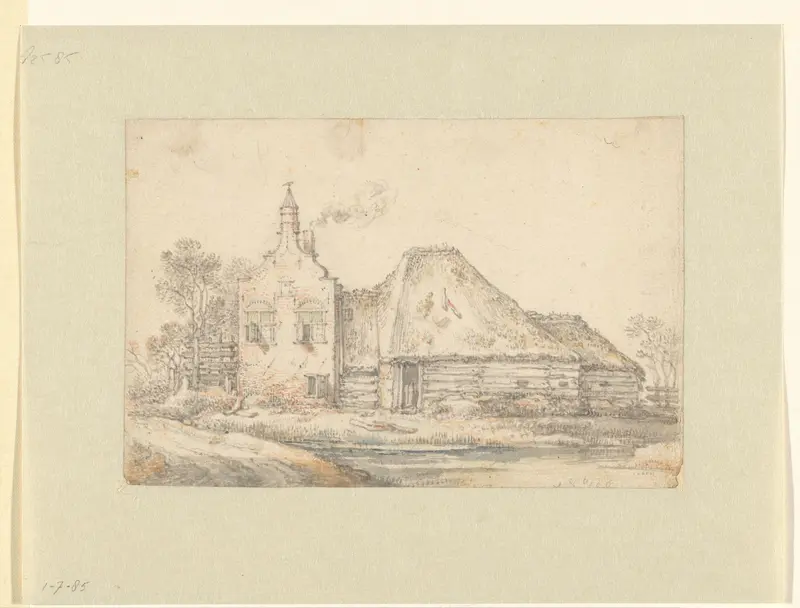 Voorname hoeve met schuur Wall Art by Gillis Claesz de Hondecoeter - High-Resolution Digital Print