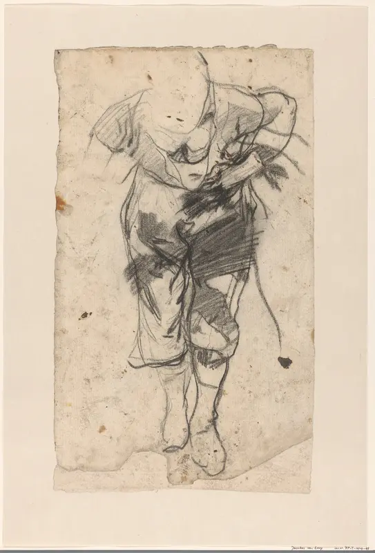 Voorovergebogen figuur Wall Art by Jac van Looij - High-Resolution Digital Print