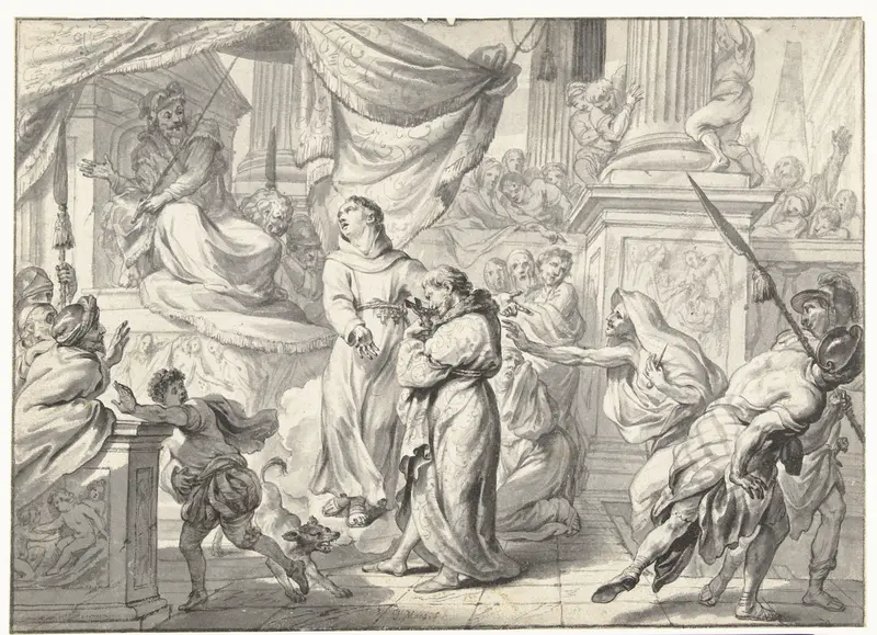 Voorstelling uit het leven van een heilige Wall Art by Godfried Maes - High-Resolution Digital Print