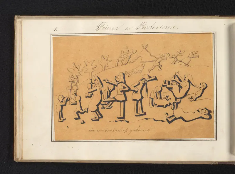 Voorstelling van het leven der Friezen en Batavieren Wall Art by Pieter van Loon - High-Resolution Digital Print