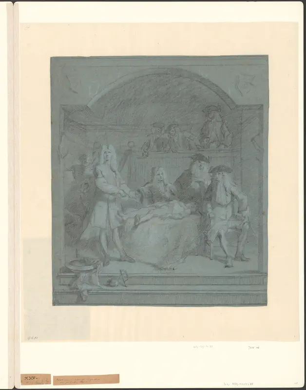 Voorstudie voor de anatomische les van prof. Roëll Wall Art by Unknown - High-Resolution Digital Print