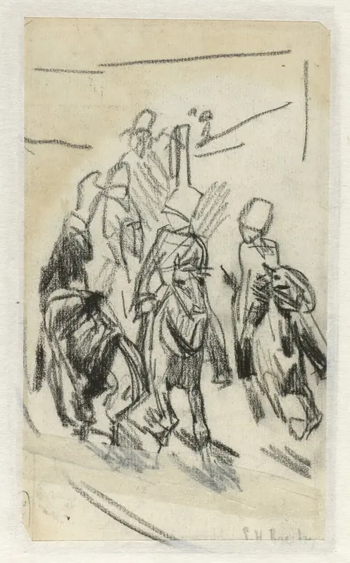 Voorstudie voor De Gele Rijders Wall Art by George Hendrik Breitner - High-Resolution Digital Print