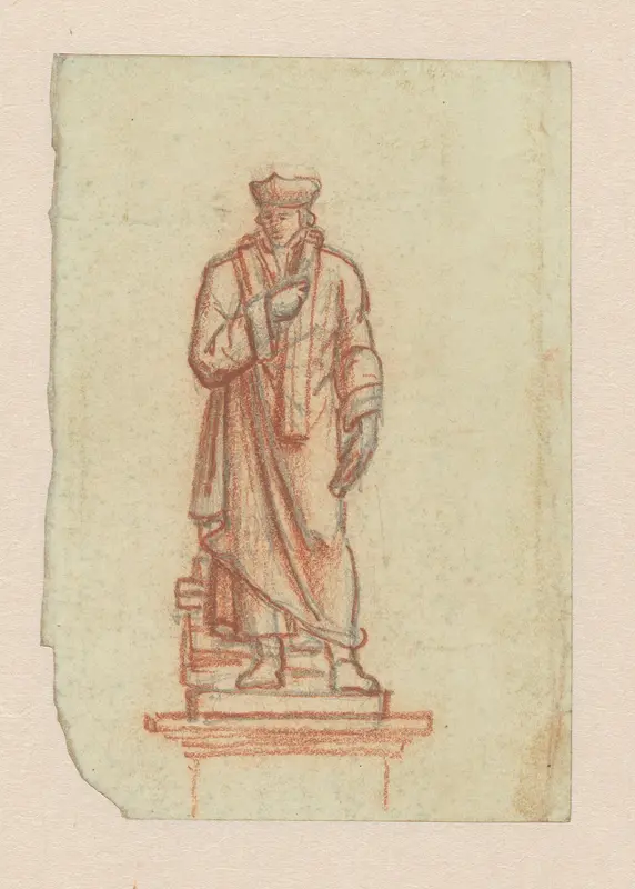 Voorstudie voor een standbeeld van Erasmus Wall Art by Louis Royer - High-Resolution Digital Print