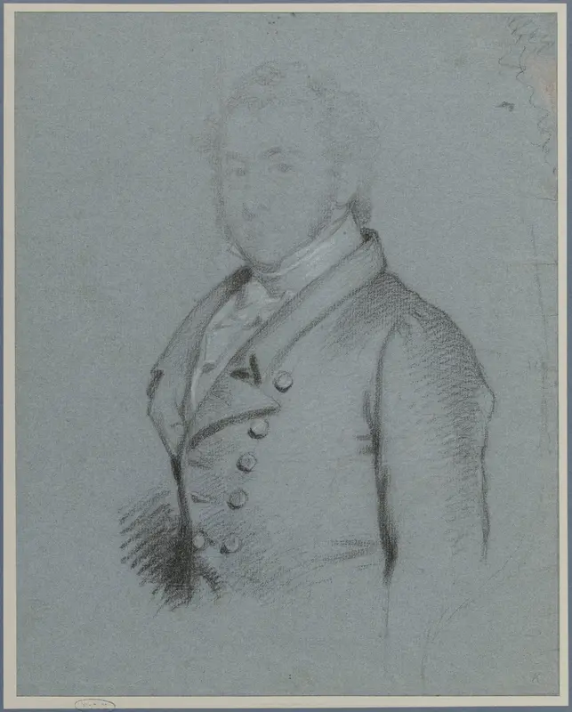 Voorstudie voor het geschilderde portret van Mr. George Isaac Bruce Wall Art by Charles Howard Hodges - High-Resolution Digital Print