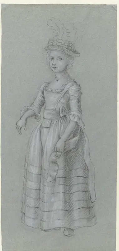 Voorstudie voor het portret van Johanna Jacoba van Oosten de Bruyn Wall Art by Jordanus Hoorn - High-Resolution Digital Print
