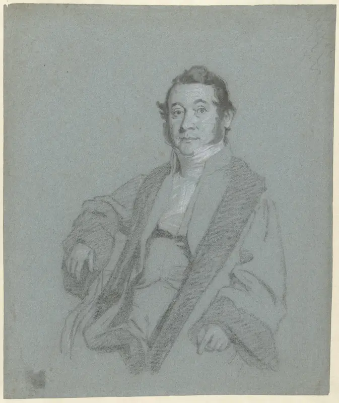 Voorstudie voor het portret van prof. Hendrik Cock Wall Art by Charles Howard Hodges - High-Resolution Digital Print