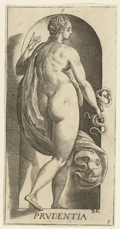 Voorzichtigheid Wall Art by Hendrick Goltzius - High-Resolution Digital Print