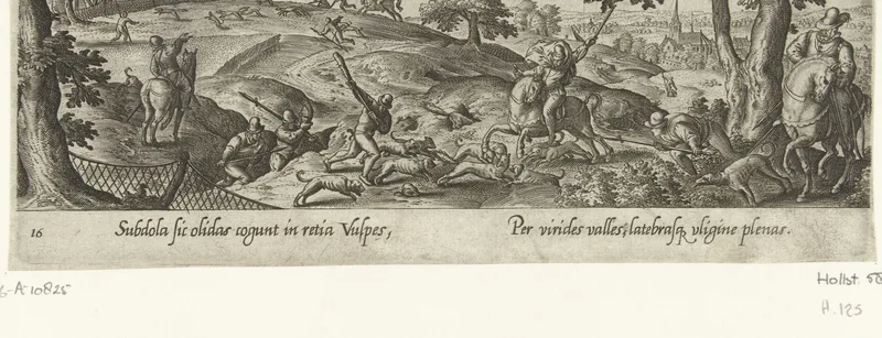Vossenjacht met paarden Wall Art by Theodoor Galle - High-Resolution Digital Print