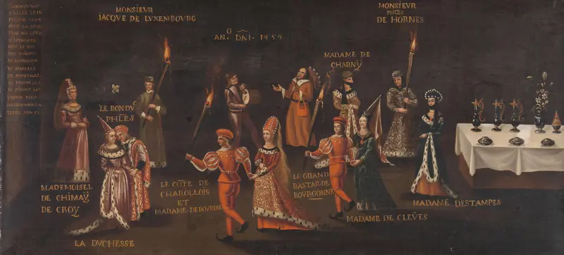 Vow of the Pheasant (Philip the Good and Isabella at the Feast of the Pheasant in Lille in 1454) Wall Art by Unknown - High-Resolution Digital Print