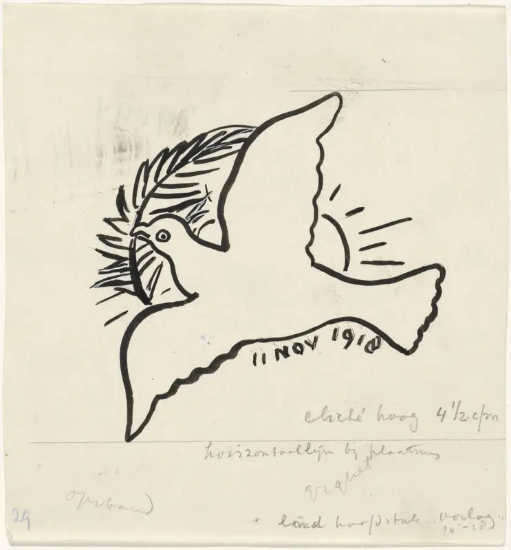 Vredesduif Wall Art by Leo Gestel - High-Resolution Digital Print