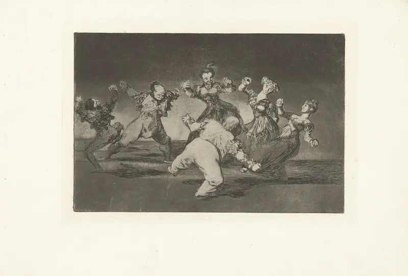 Vrolijke dwaasheid Wall Art by Francisco de Goya - High-Resolution Digital Print