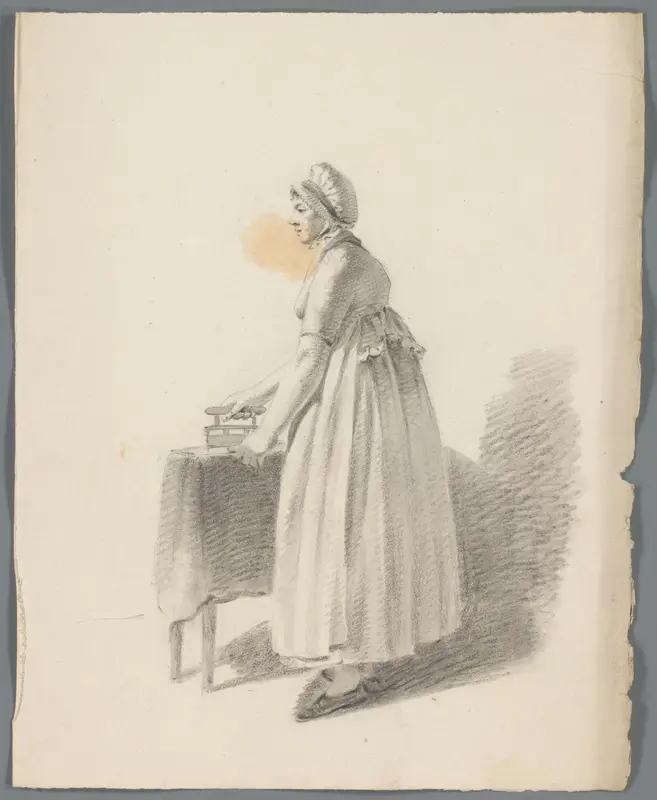 Vrouw aan het strijken Wall Art by anonymous - High-Resolution Digital Print