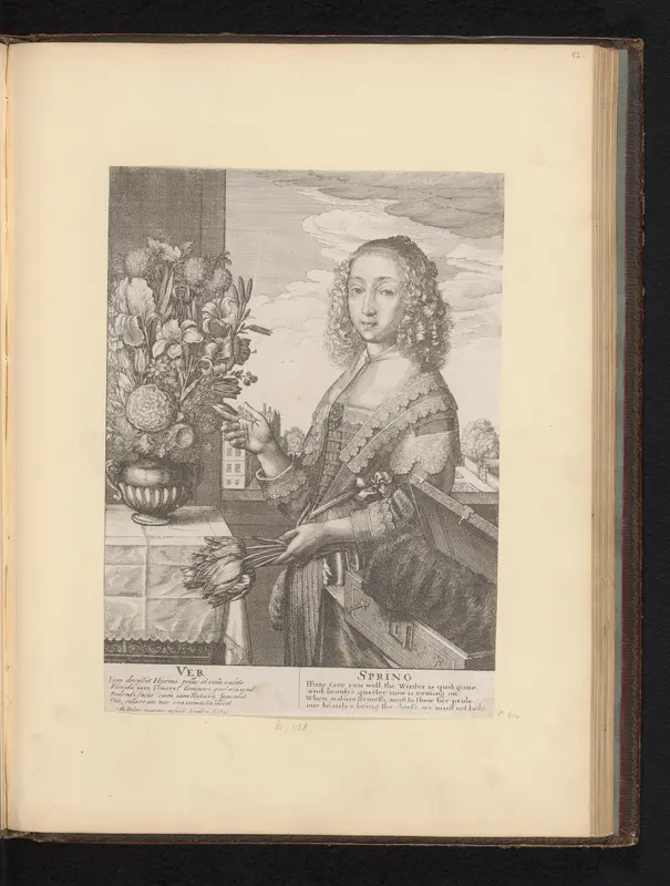 Vrouw als personificatie van de lente Wall Art by Unknown - High-Resolution Digital Print