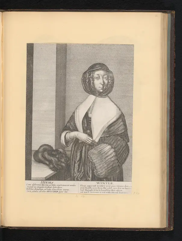 Vrouw als personificatie van de winter Wall Art by Unknown - High-Resolution Digital Print