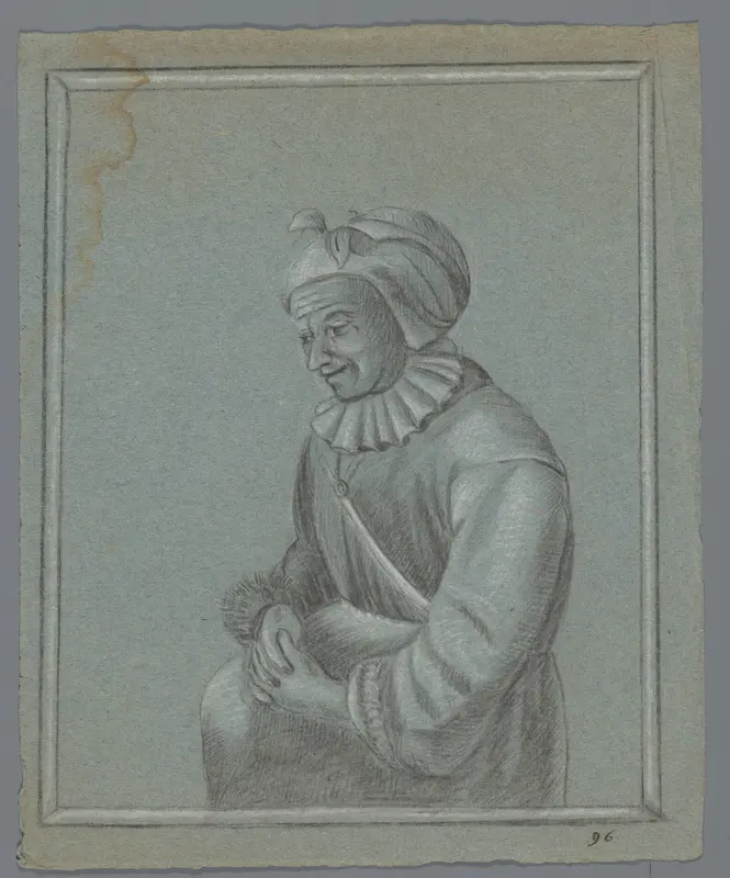 Vrouw, de handen in de schoot gevouwen Wall Art by anonymous - High-Resolution Digital Print
