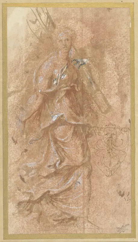 Vrouw en een mascaron Wall Art by Biagio Puppini - High-Resolution Digital Print
