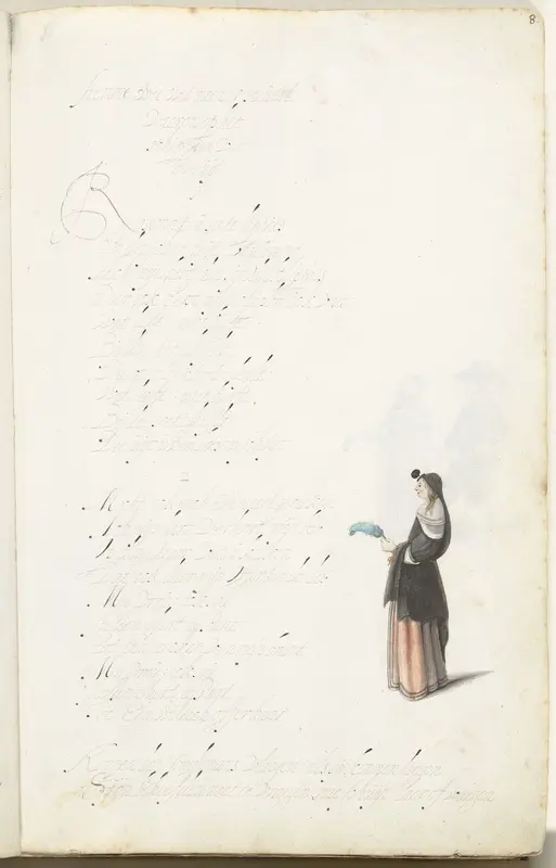 Vrouw in een huik Wall Art by Gesina ter Borch - High-Resolution Digital Print
