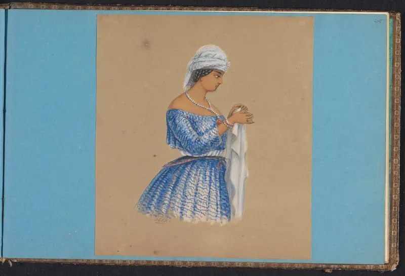 Vrouw in koto misi met zakdoek Wall Art by Jacob Marius Adriaan Martini van Geffen - High-Resolution Digital Print