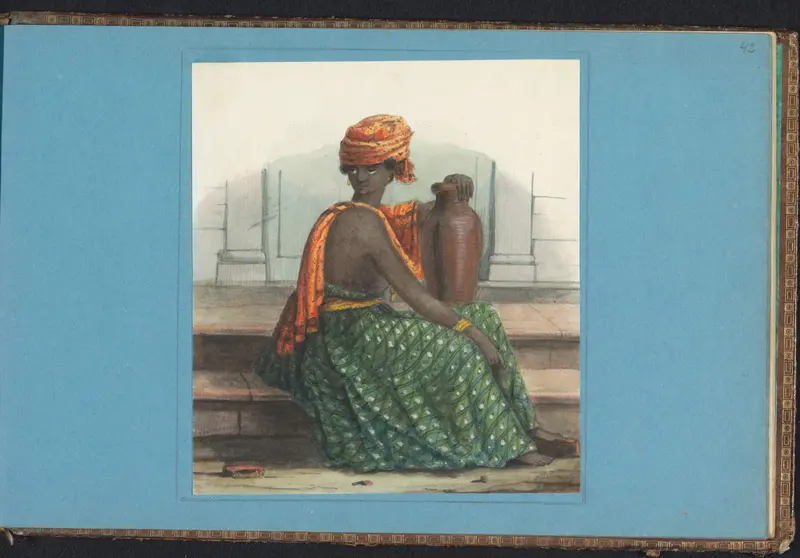 Vrouw in koto misi Wall Art by Jacob Marius Adriaan Martini van Geffen - High-Resolution Digital Print