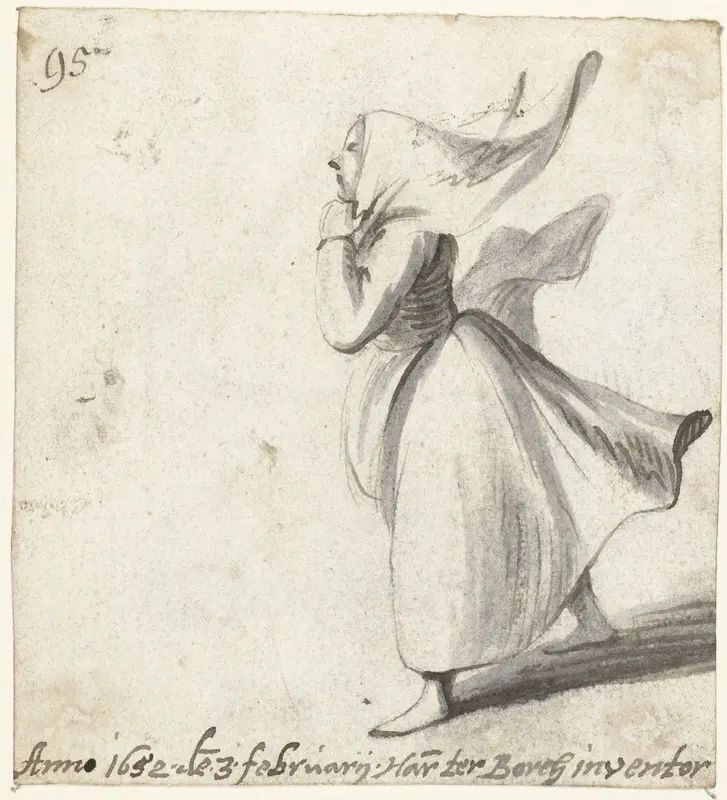 Vrouw met een sjaal, naar links Wall Art by Unknown - High-Resolution Digital Print