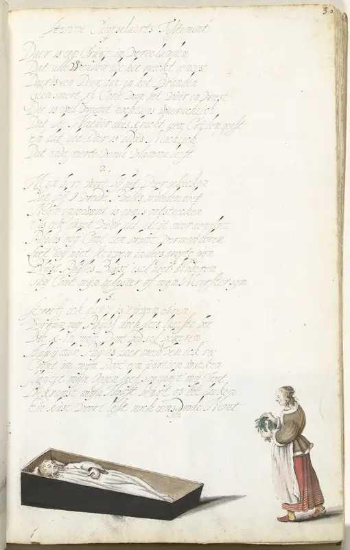 Vrouw met het stoffelijk overschot van haar geliefde Wall Art by Gesina ter Borch - High-Resolution Digital Print