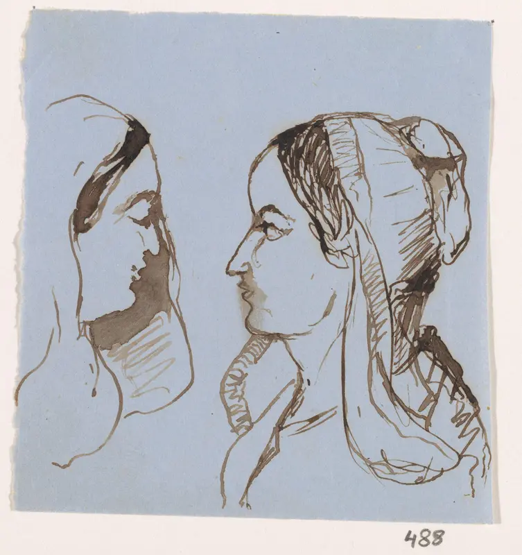 Vrouw met hoofddoek Wall Art by Johannes Tavenraat - High-Resolution Digital Print