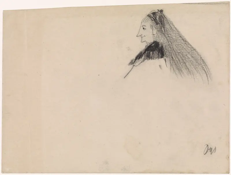 Vrouw met lang haar Wall Art by Gerrit Willem Dijsselhof - High-Resolution Digital Print