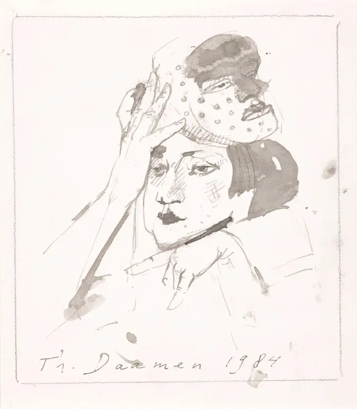 Vrouw met masker Wall Art by Unknown - High-Resolution Digital Print