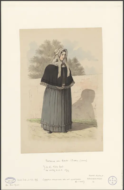 Vrouw uit Chaam Wall Art by Johan Martinus Anthon Rieke - High-Resolution Digital Print