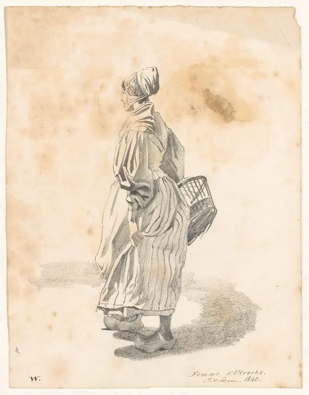 Vrouw uit Utrecht Wall Art by Pieter van Loon - High-Resolution Digital Print