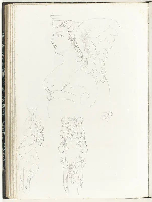 Vrouwelijk bovenlichaam en mannelijke herme Wall Art by anonymous - High-Resolution Digital Print