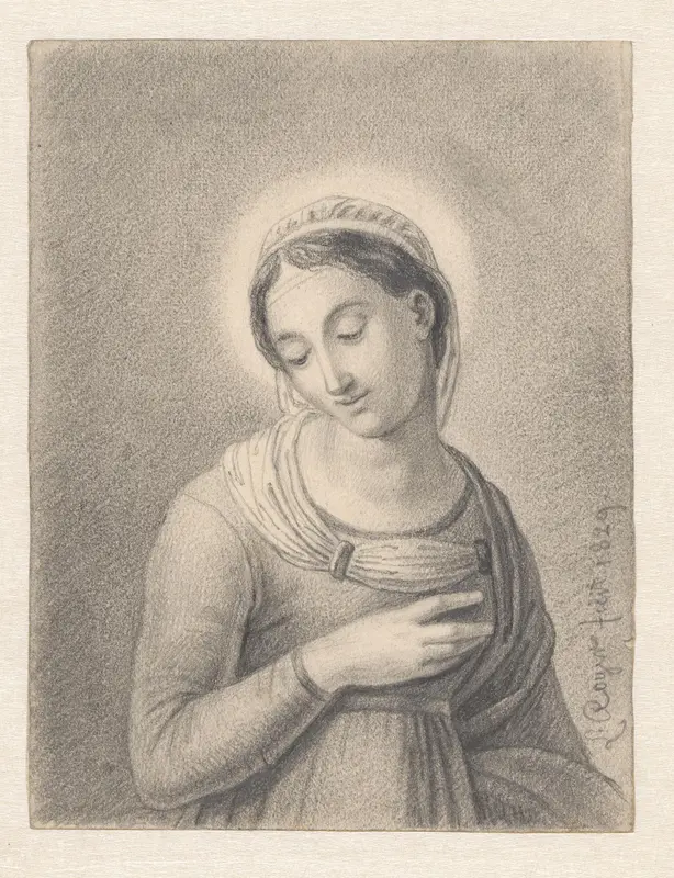 Vrouwelijke heilige Wall Art by Unknown - High-Resolution Digital Print