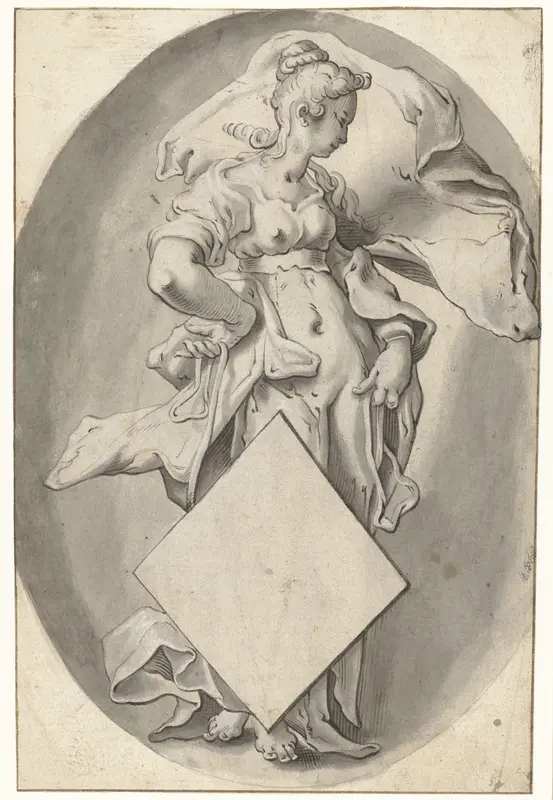 Vrouwelijke schildhouder Wall Art by Unknown - High-Resolution Digital Print