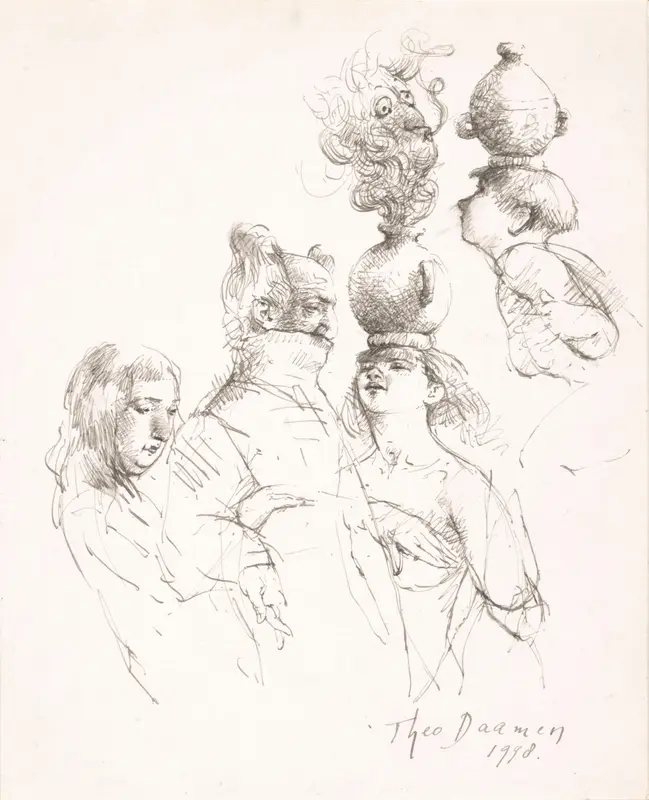 Vrouwen met vazen Wall Art by Unknown - High-Resolution Digital Print