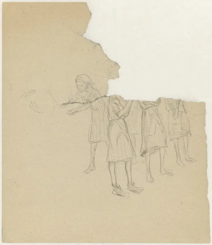 Vrouwen op appèl in Ravensbrück Wall Art by Aat Breur-Hibma - High-Resolution Digital Print