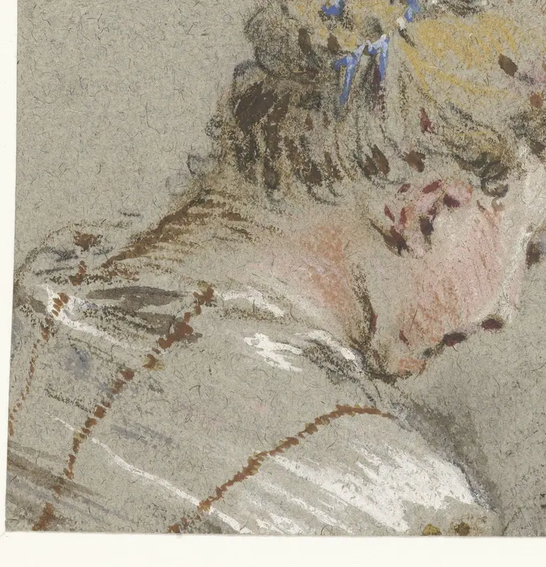 Vrouwenhoofdje, naar rechts Wall Art by Giovanni Battista Zampezzi - High-Resolution Digital Print
