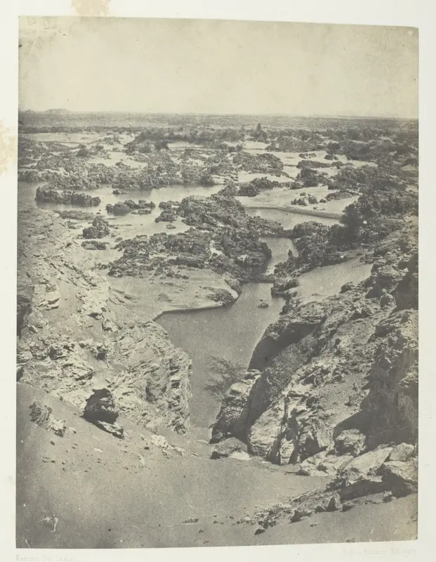 Vue Cavalière De La Seconde Cataracte; Nubie, plate 111 from the album "Egypte, Nubie, Palestine et Syrie" (1852)