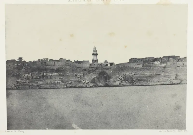 Vue Générale d'Esneh, Haute-Egypte, plate 64 from the album "Egypte, Nubie, Palestine et Syrie" (1852)