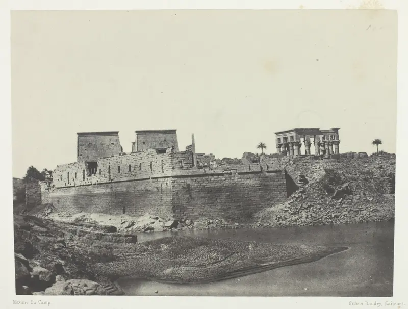 Vue Prise à l'Angle Sud-Ouest, Philoe; Nubie, plate 69 from the album "Egypte, Nubie, Palestine et Syrie" (1852)