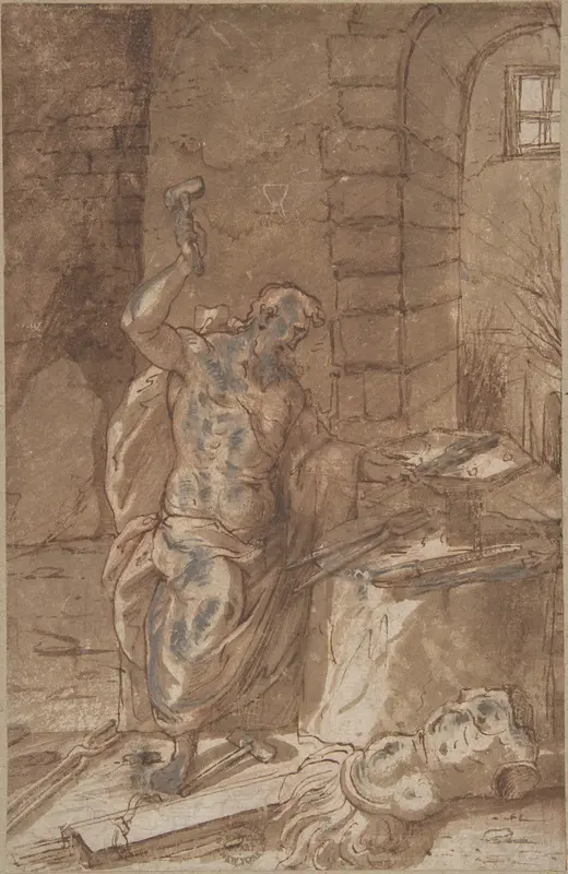 Vulcan Wall Art by Anonymous, Italian, Roman-Bolognese, 17th century - High-Resolution Digital Print