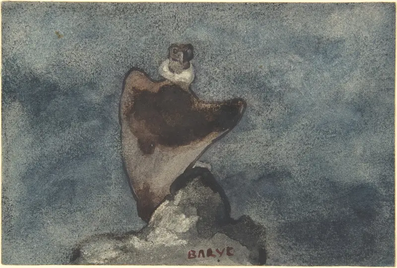 Vulture Wall Art by Antoine-Louis Barye - High-Resolution Digital Print