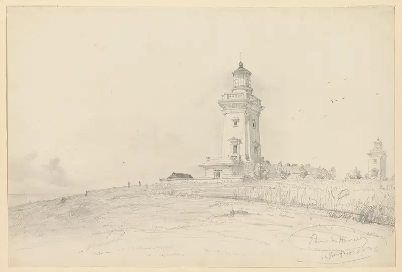 Vuurtoren van Le Havre Wall Art by Willem Anthonie van Deventer - High-Resolution Digital Print