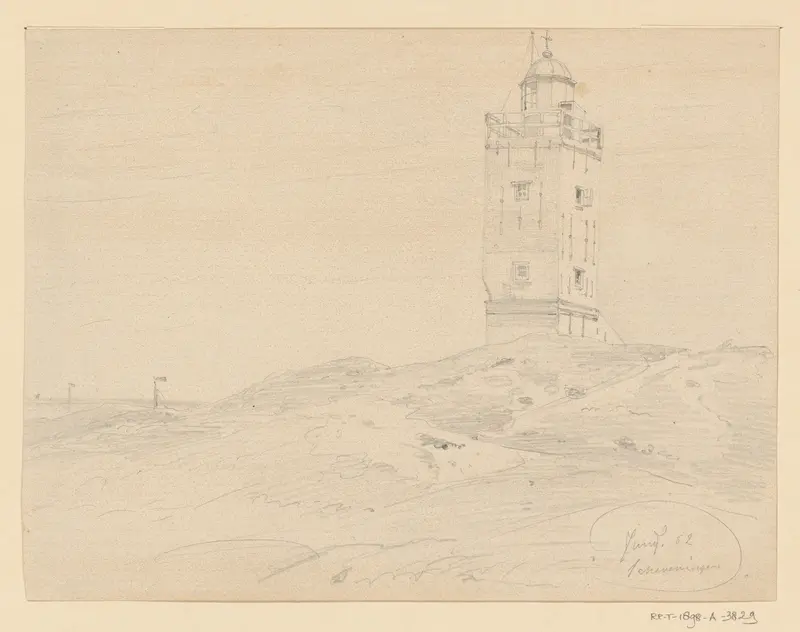 Vuurtoren van Scheveningen Wall Art by Willem Anthonie van Deventer - High-Resolution Digital Print