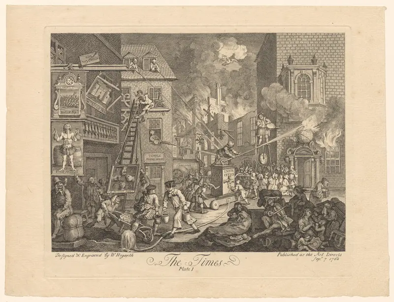 Vuurzee in Londen Wall Art by Unknown - High-Resolution Digital Print