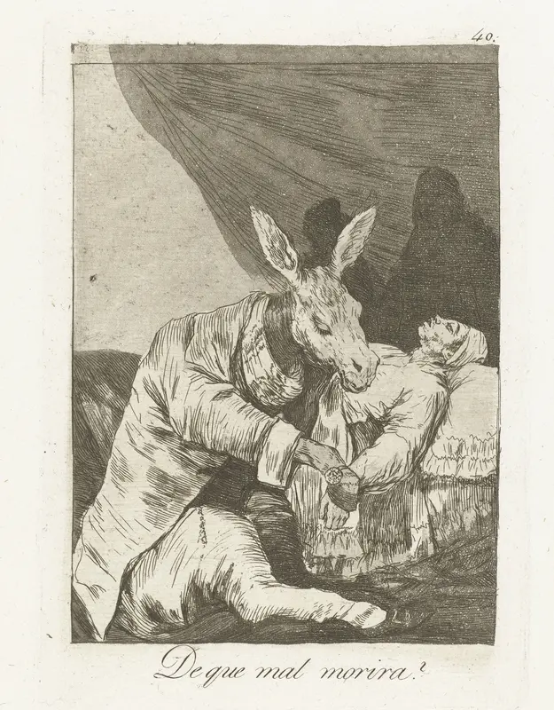 Waaraan zal hij sterven? Wall Art by Francisco de Goya - High-Resolution Digital Print