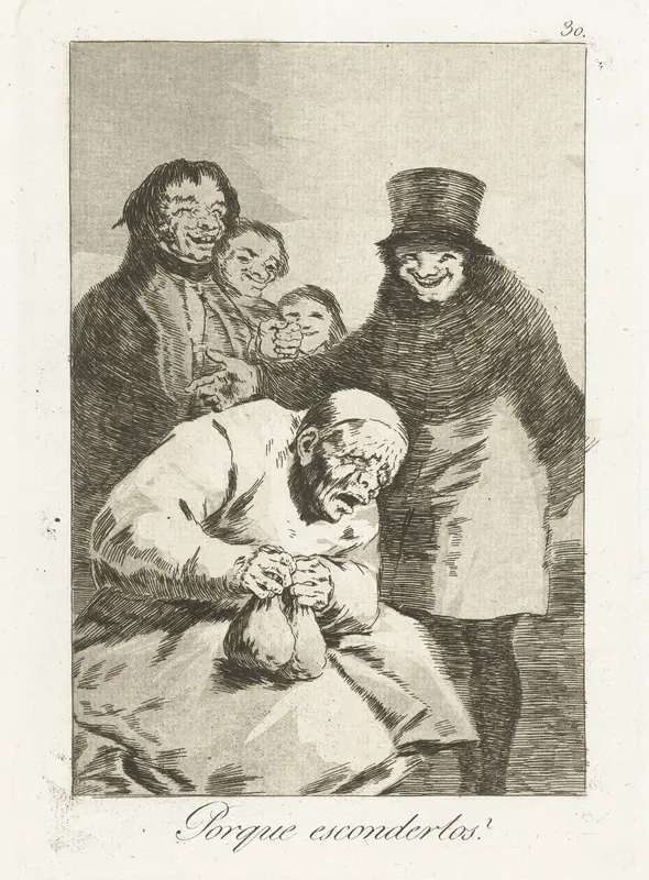 Waarom ze verstoppen? Wall Art by Francisco de Goya - High-Resolution Digital Print