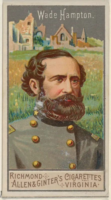 Wade Hampton, from the Great Generals series (N15) for Allen & Ginter Cigarettes Brands Wall Art by Allen & Ginter - High-Resolution Digital Print