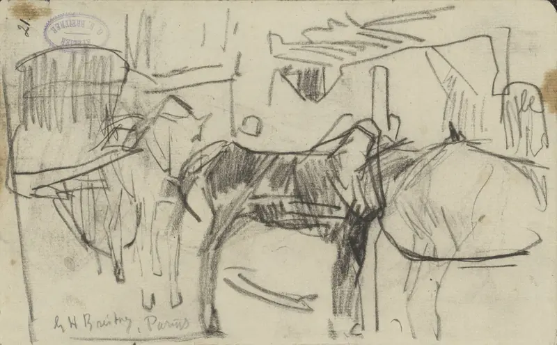 Wagen met drie paarden Wall Art by Unknown - High-Resolution Digital Print