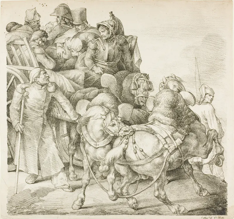 Wagon Laden with Wounded Soldiers